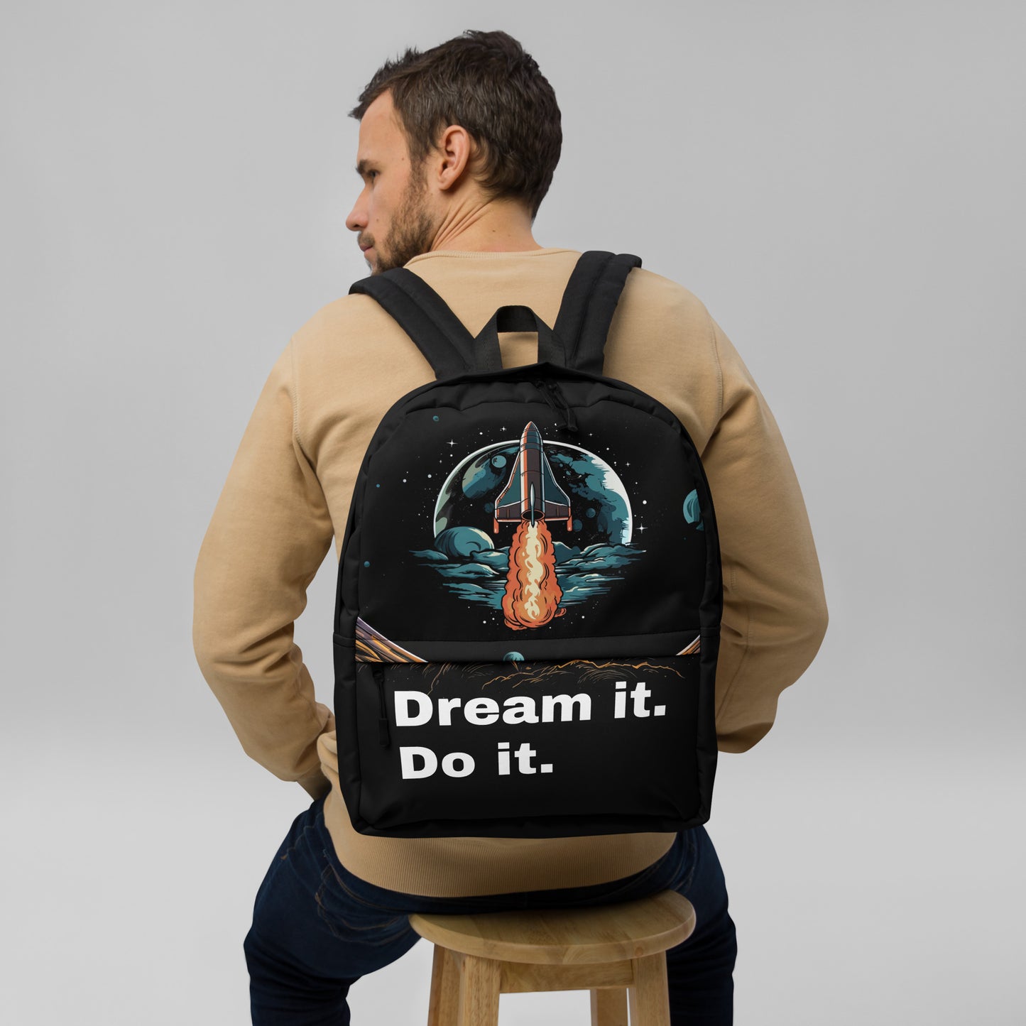 Dream It. Black Backpack