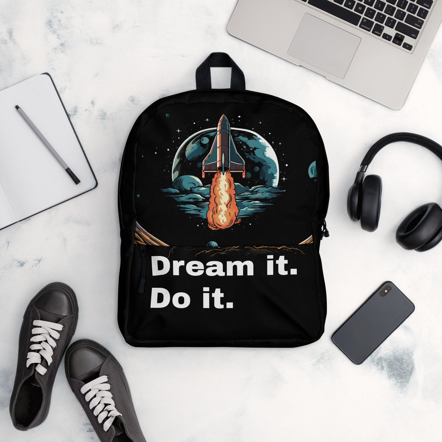 Dream It. Black Backpack