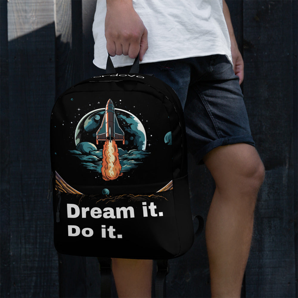 Dream It. Black Backpack